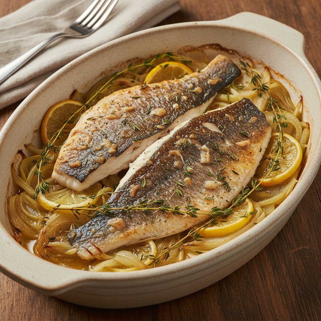 French Roast Sea Bream with Fennel