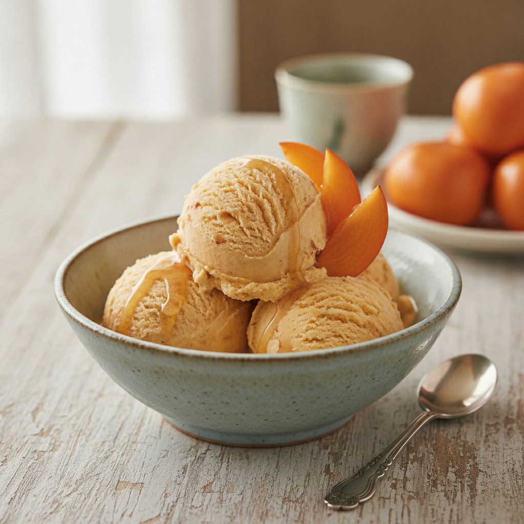 Sweet Persimmon Ice Cream
