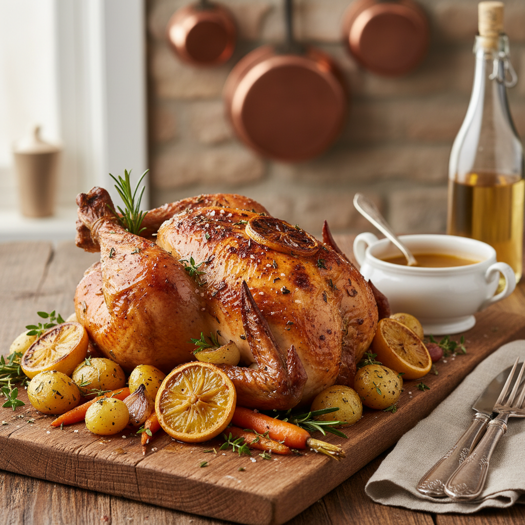 Poulet Rôti Citron-Herbes