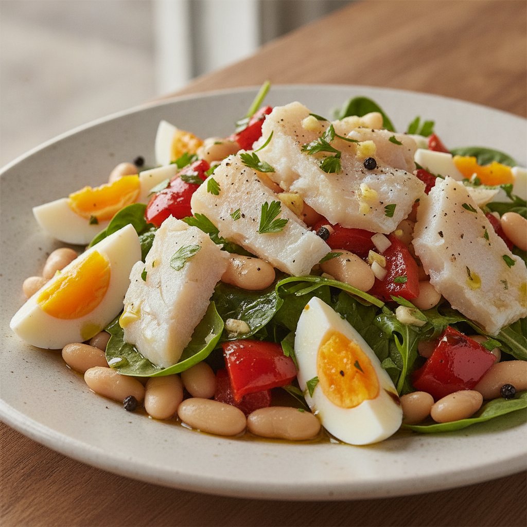 Salt Cod and Pepper Salad (High-Protein)
