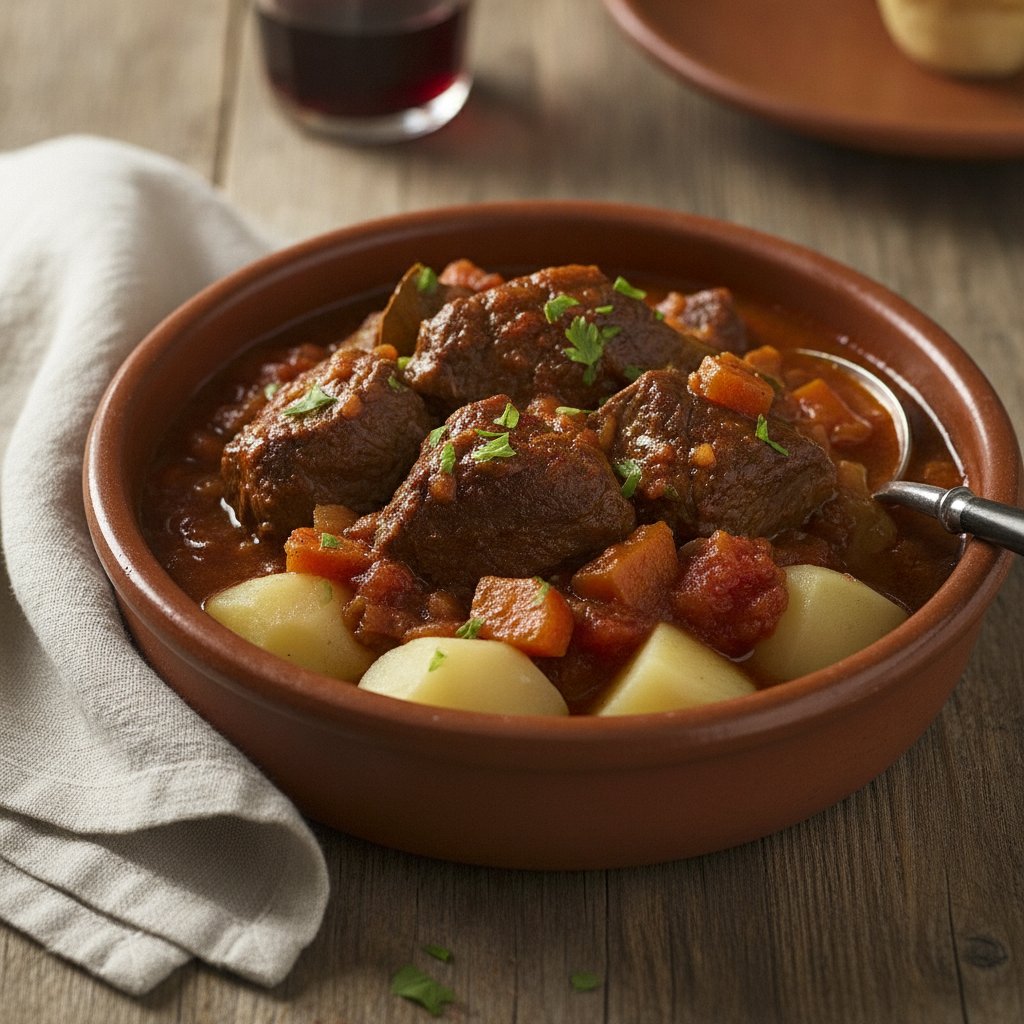 Spanish Oxtail Stew (Low-Chol)