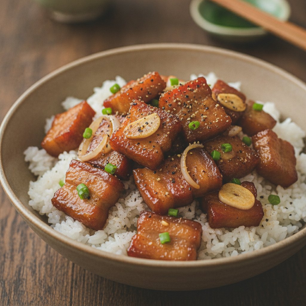 Caramelized Pork Belly Stir Fry
