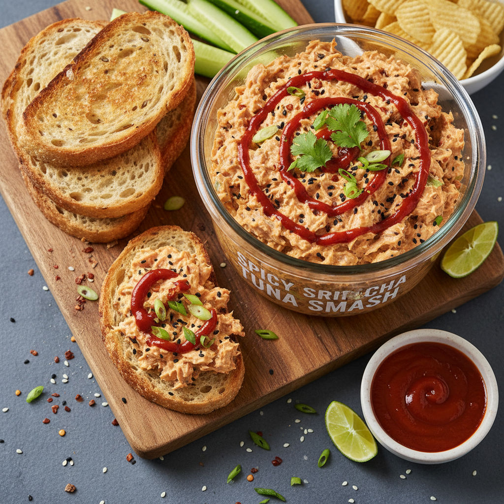 Spicy Sriracha Tuna Smash Tub
