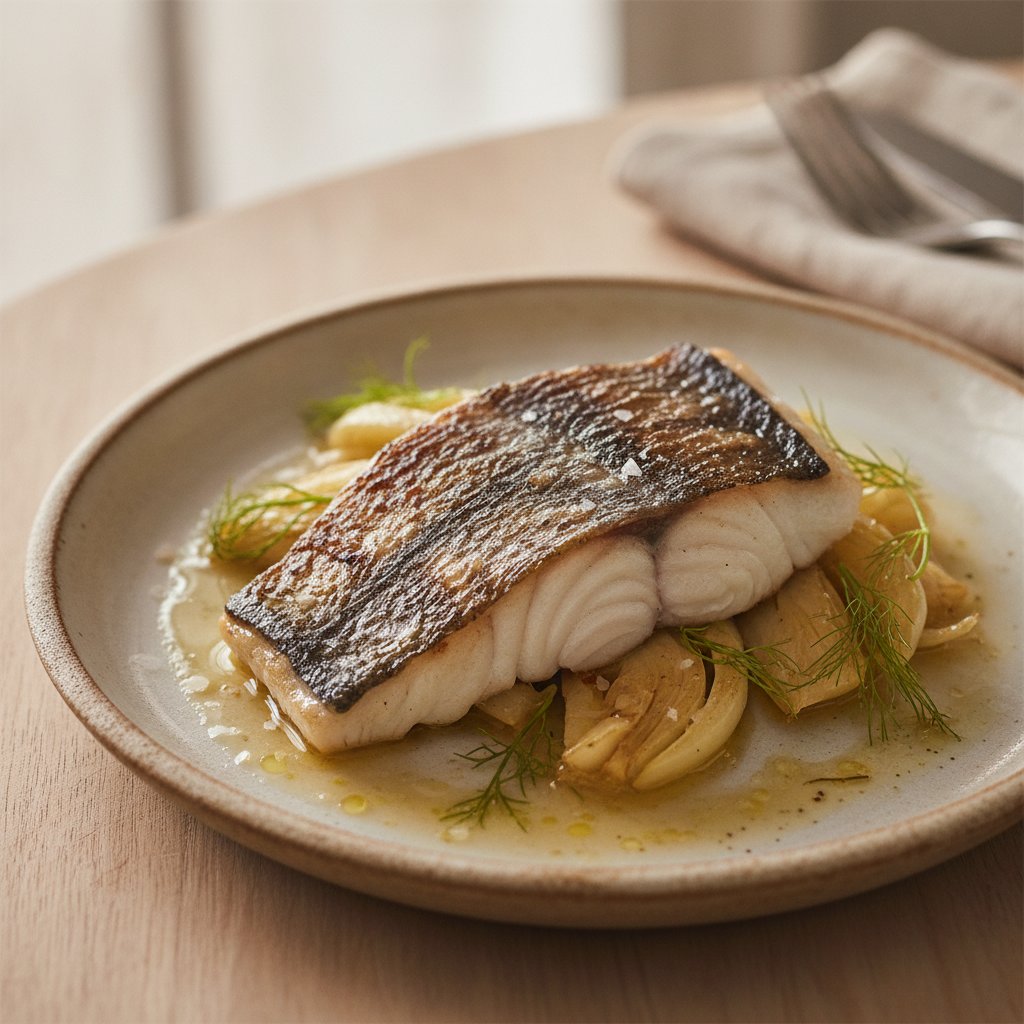 Grilled Sea Bass with Fennel