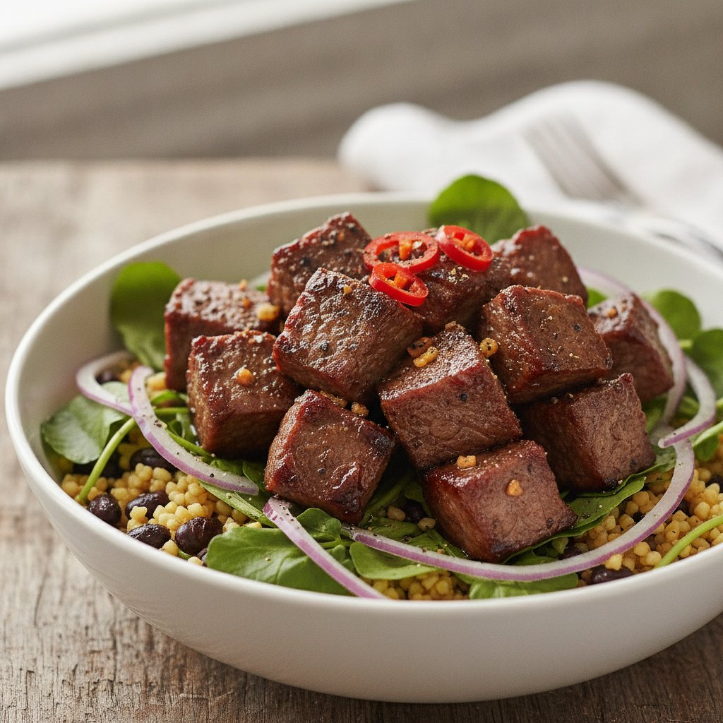 Shaking Beef Cubes (High-Protein)