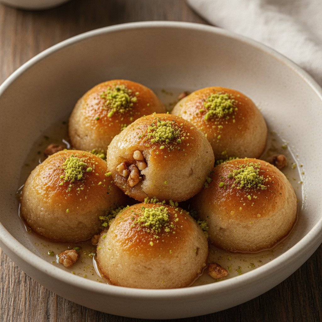 Turkish Walnut Pastry Pies in Syrup