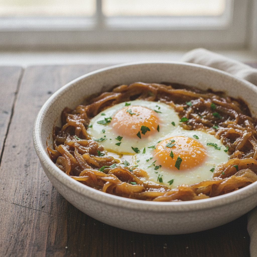 Sweet Onion and Egg Bake