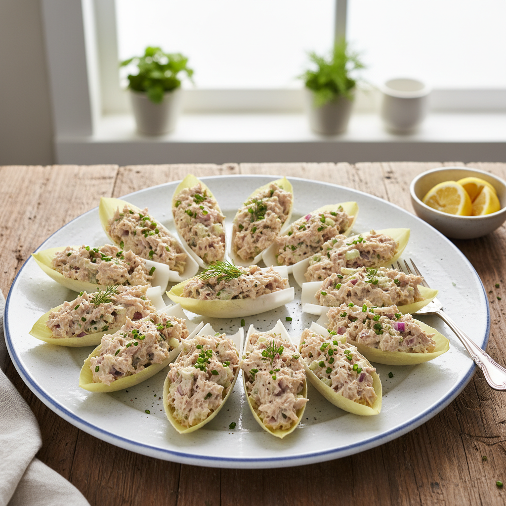 Classic Tuna Salad Endive Cups