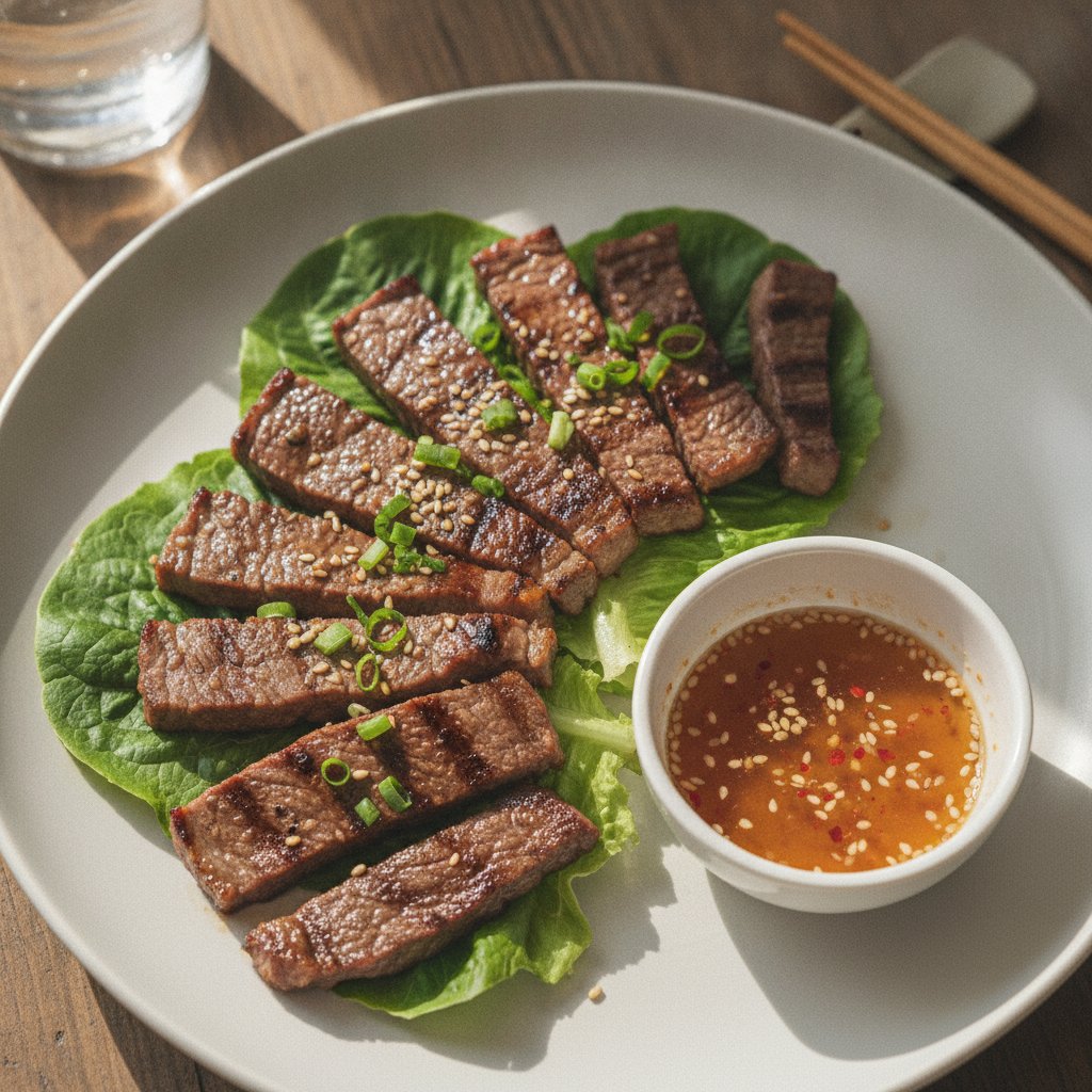 Grilled Sliced Beef Sirloin (Low-Calorie)