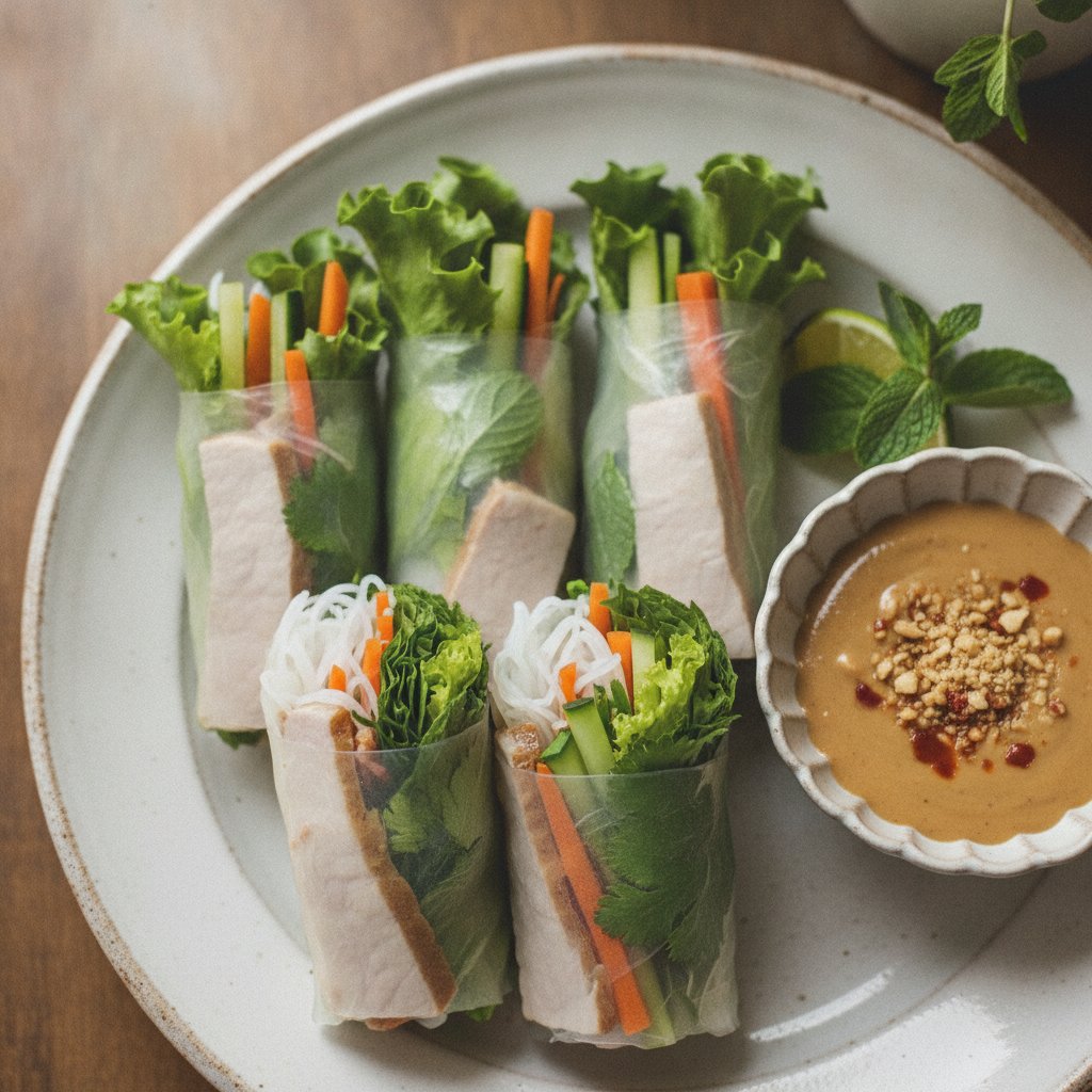 Fresh Spring Rolls (Low-Calorie)