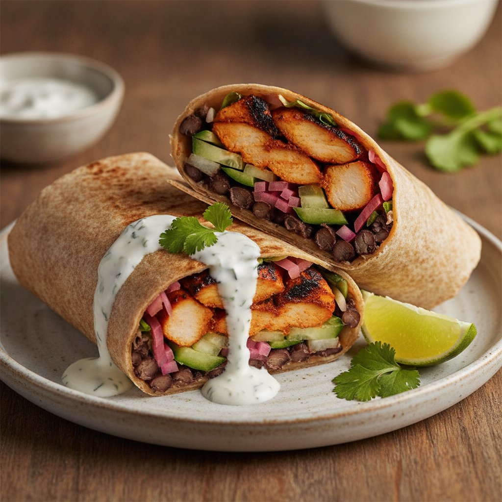 Charred Chicken Wrap (High-Protein)