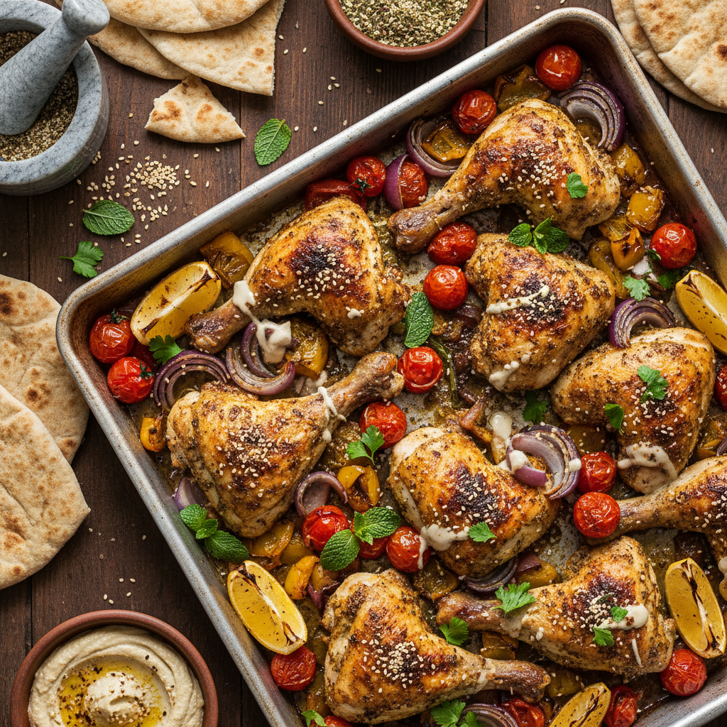 Chicken Zaatar Sheet Pan