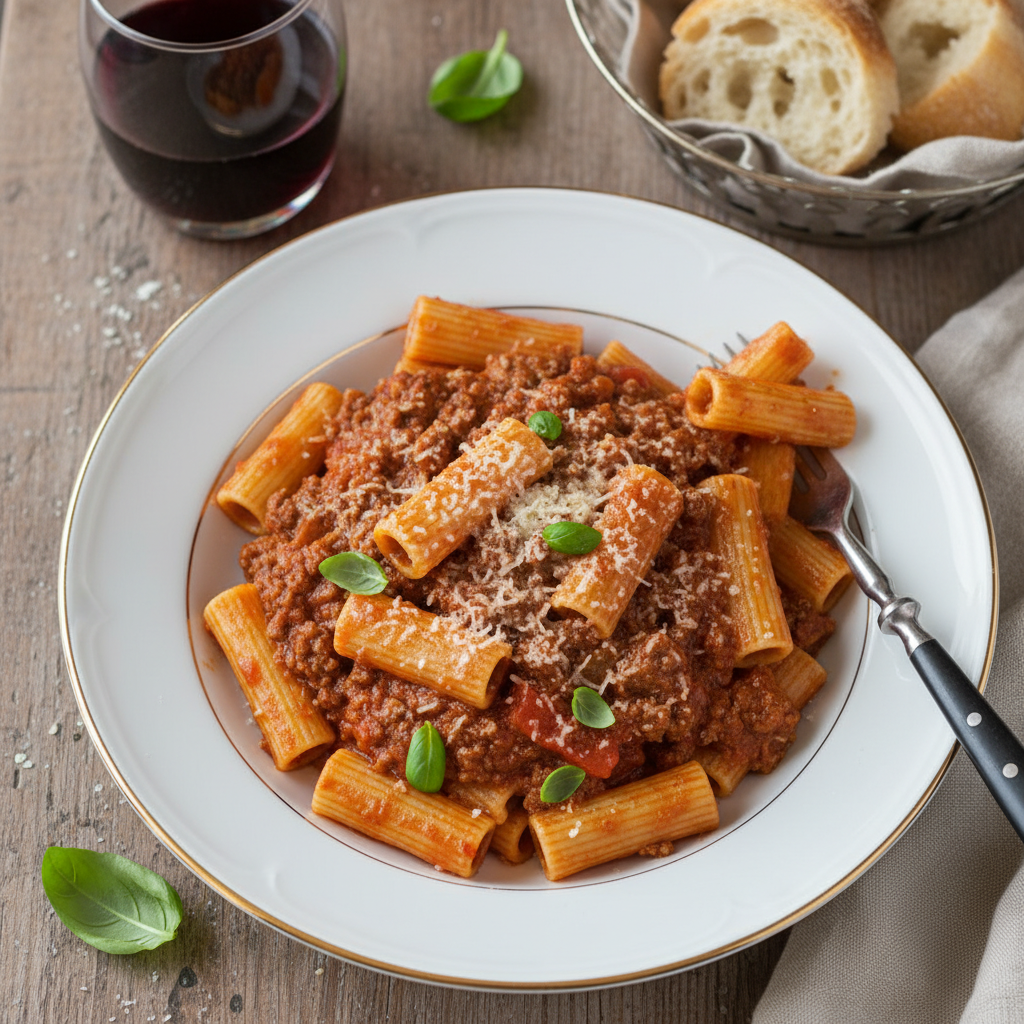 Rigatoni al Ragù Bolognese