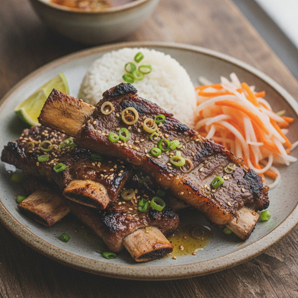 Grilled Beef Short Ribs with Lemongrass