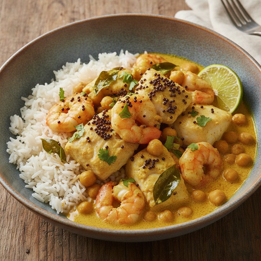 Coconut Fish Curry Bowl (High-Protein)