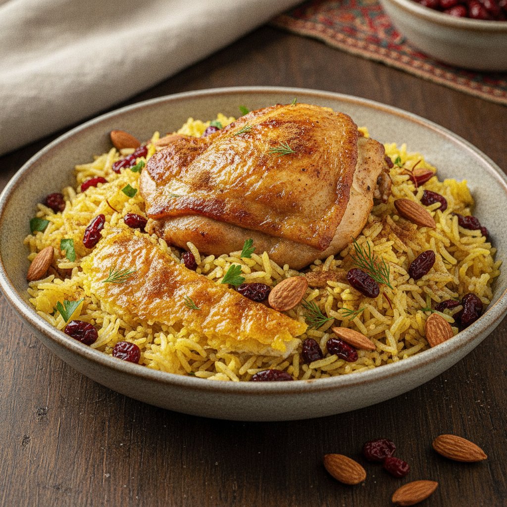 Sour Rice with Barberries and Almonds (Gluten-Free)