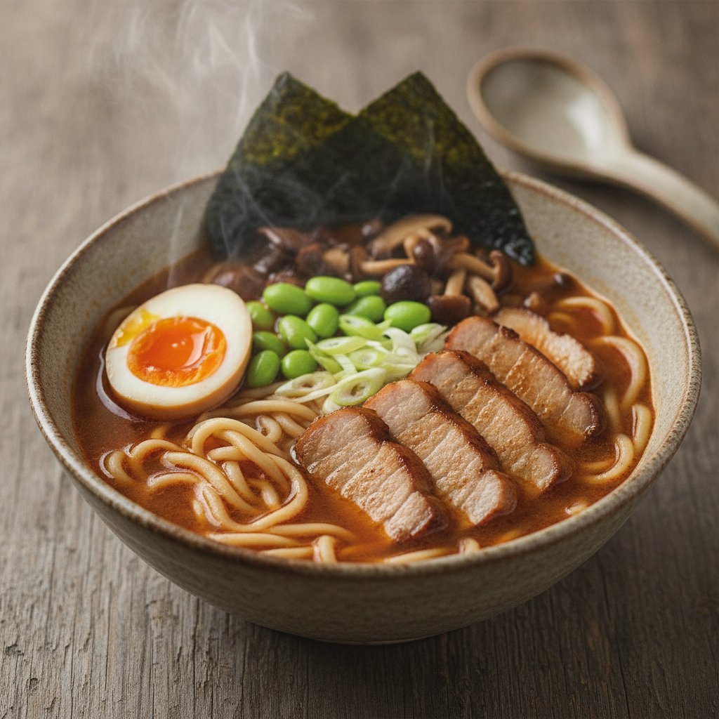Miso Broth Ramen (High-Protein)