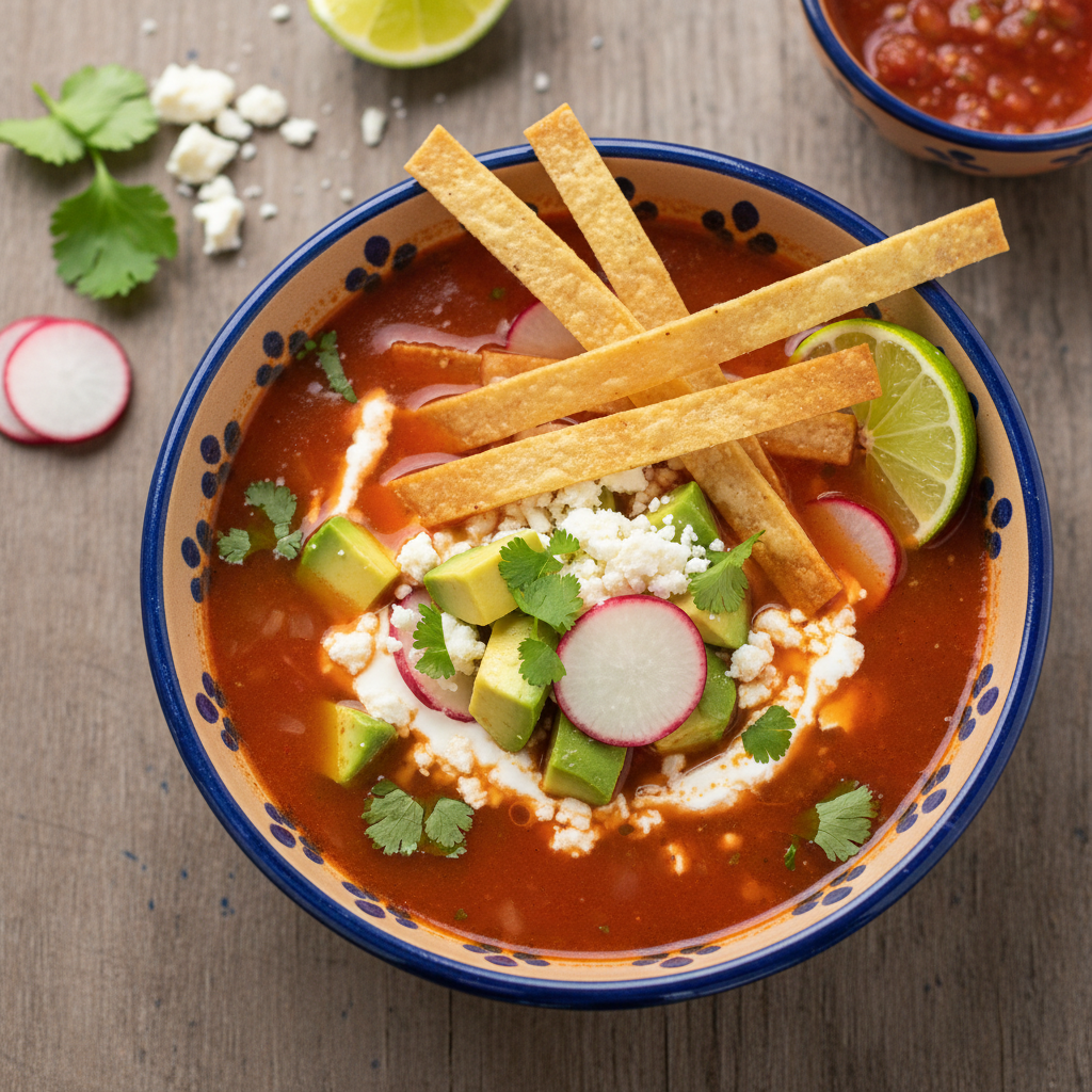 Sopa de Tortilla Vegetariana