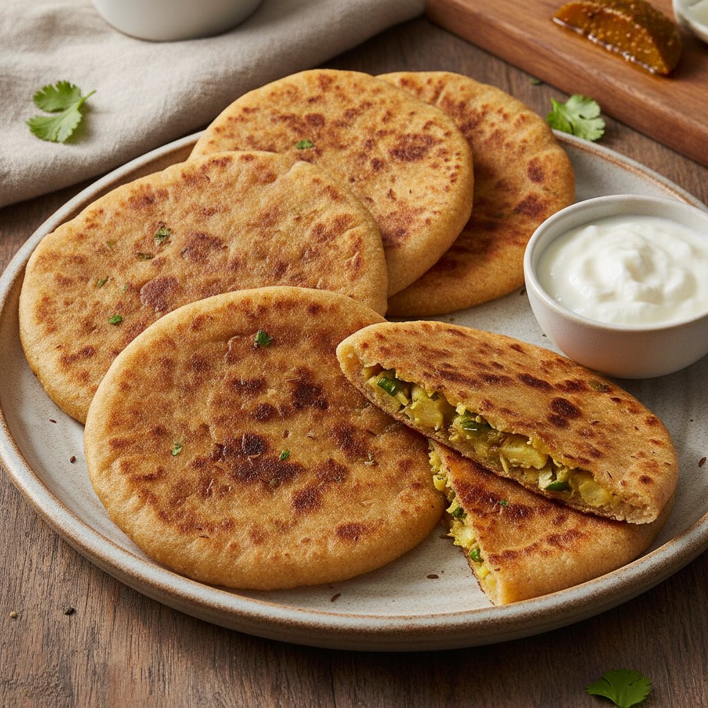 Potato Stuffed Flatbread