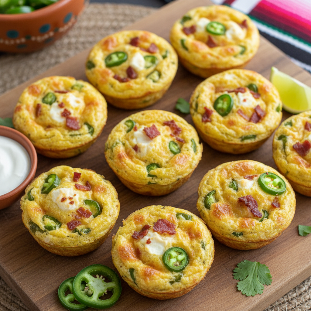 Baked Jalapeno Popper Egg Bites