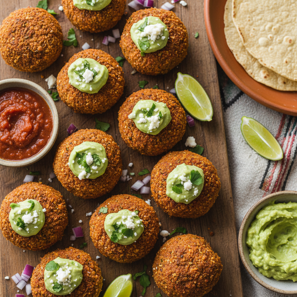 Air Fryer Ground Beef Taco Meatballs