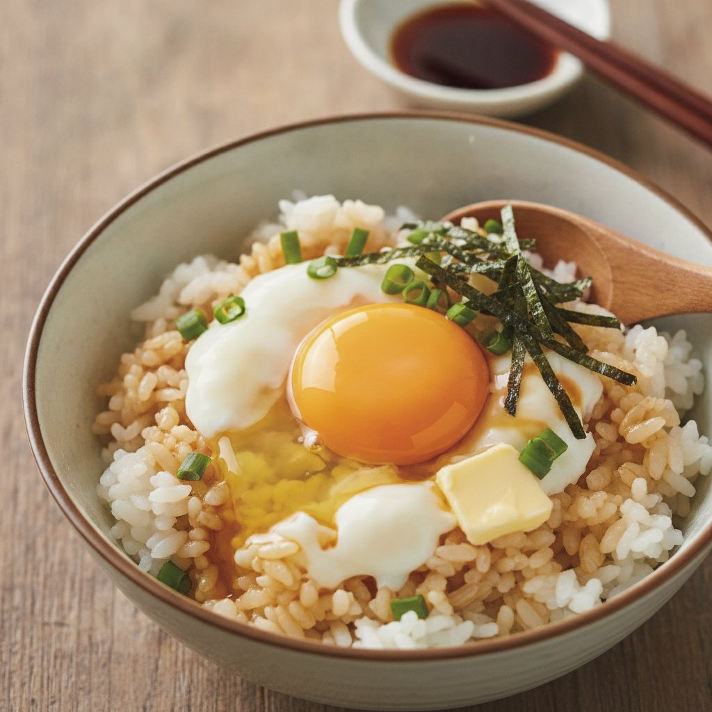 Rice with Raw Egg and Butter