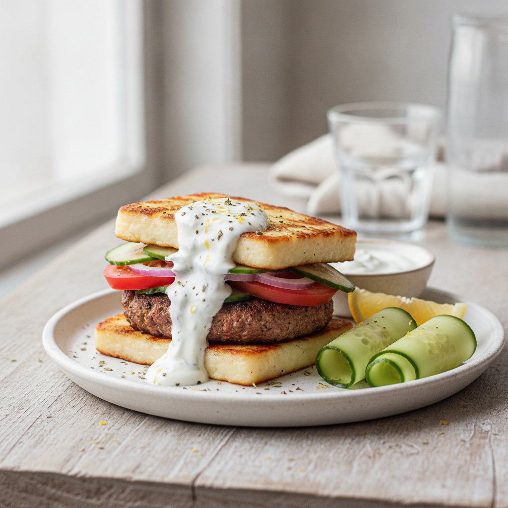 Grilled Cheese Burger (Keto)