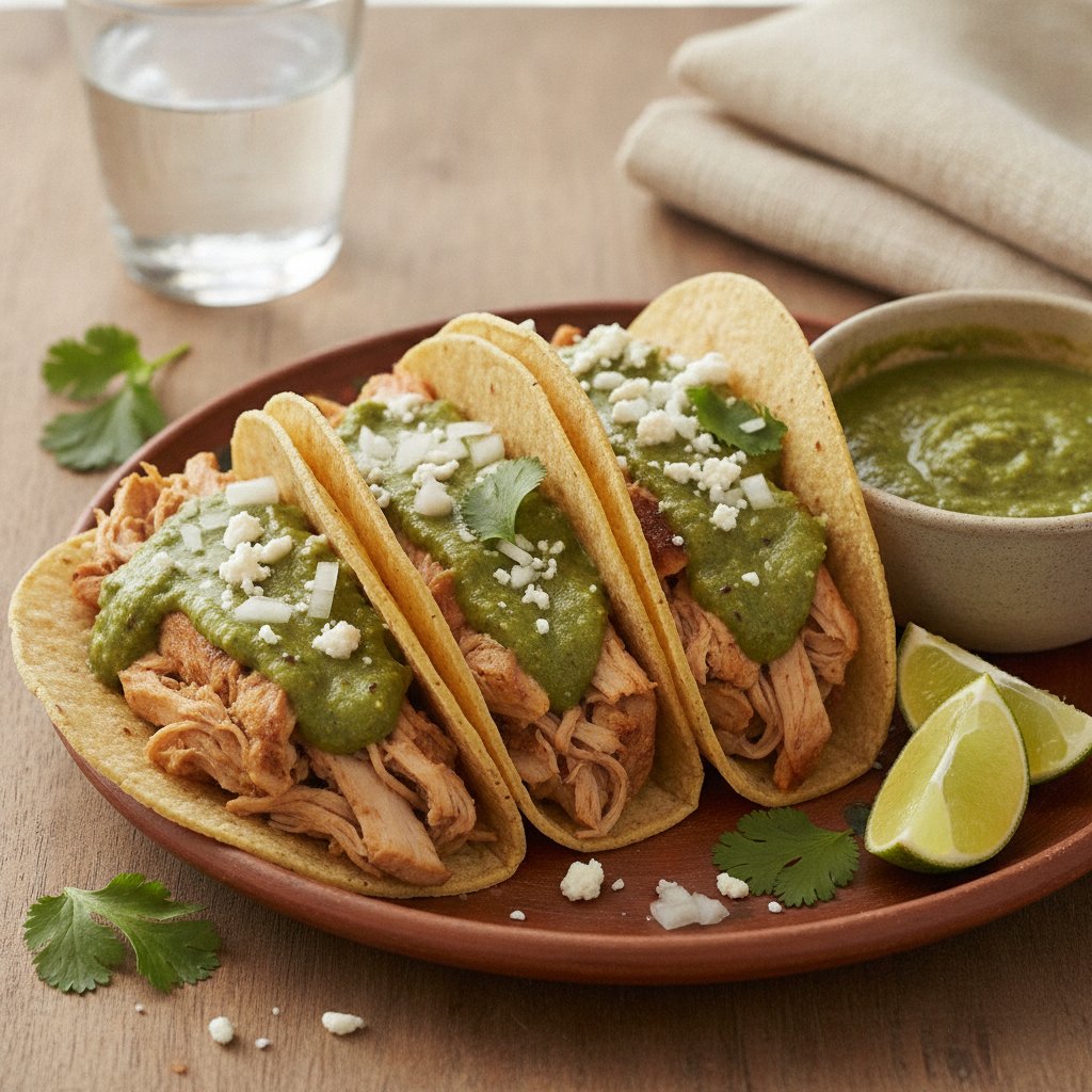 Turkey in Green Sauce Tacos