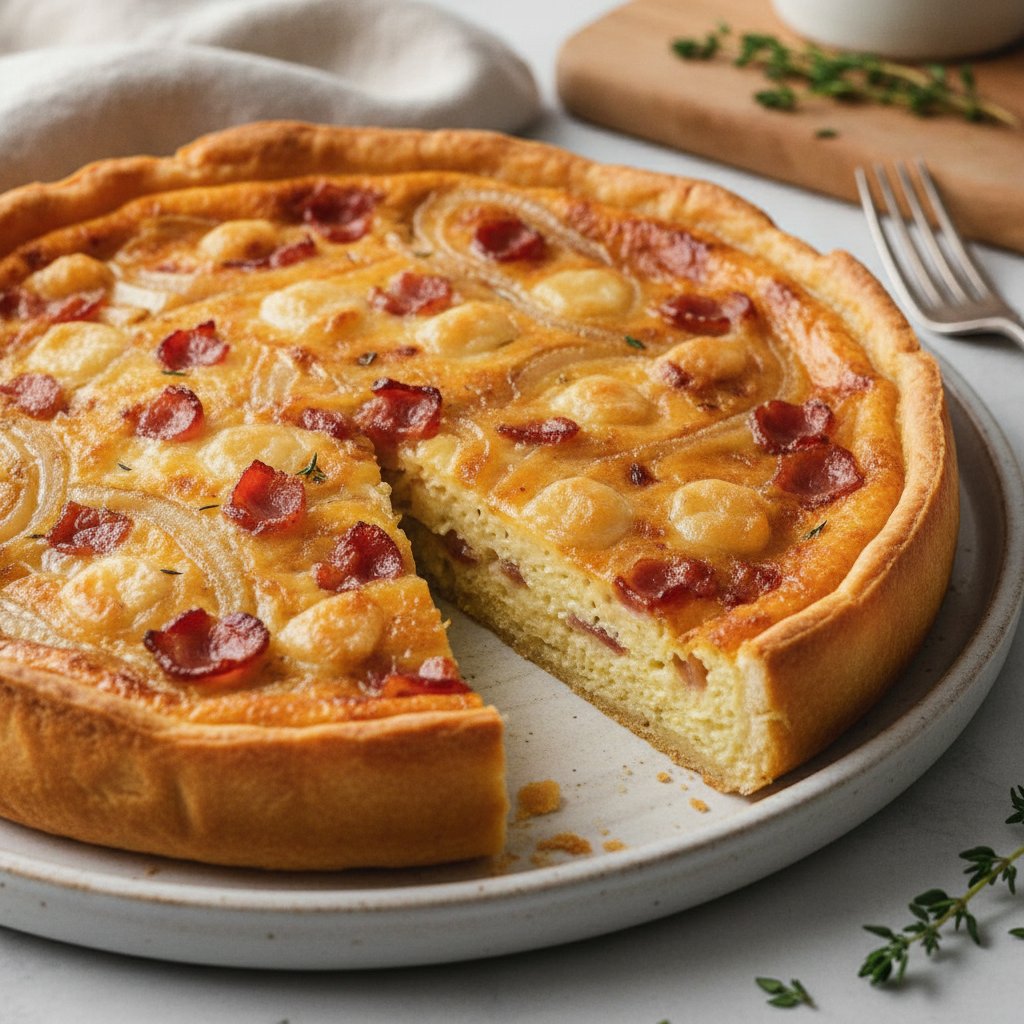 Onion and Bacon Tart (Keto)
