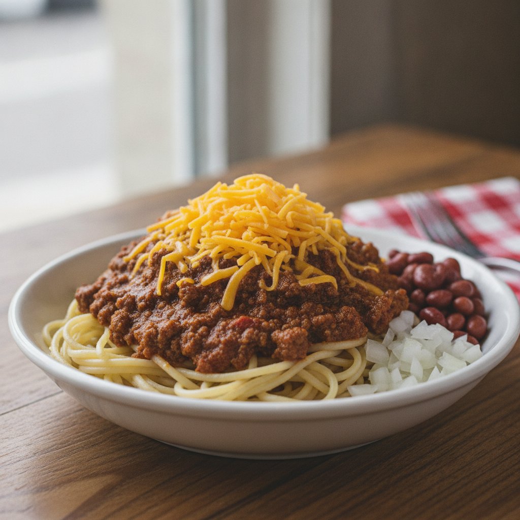 Cincinnati chili three-way