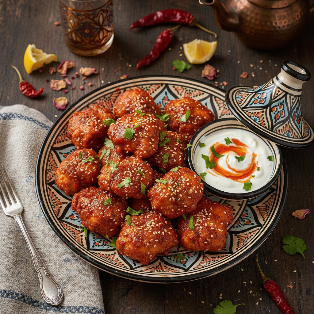 Air Fryer Harissa Chicken Bites
