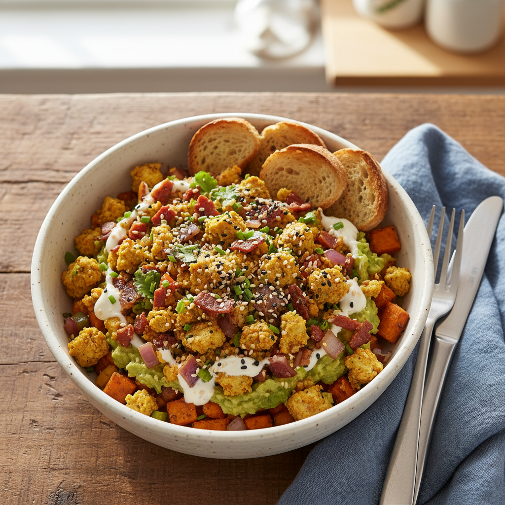 Tofu Scramble Everything Smash Tub