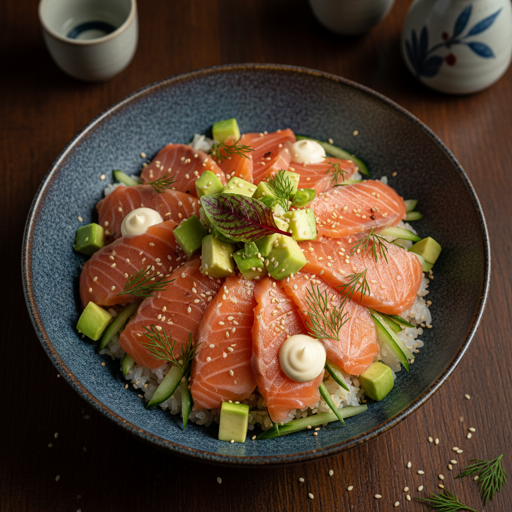 Smoked Salmon Chirashi