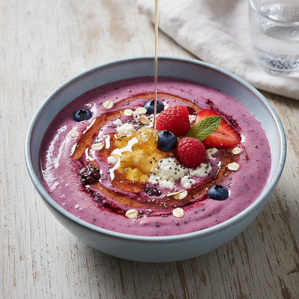 Mixed Berry Yogurt Smoothie (High-Protein)