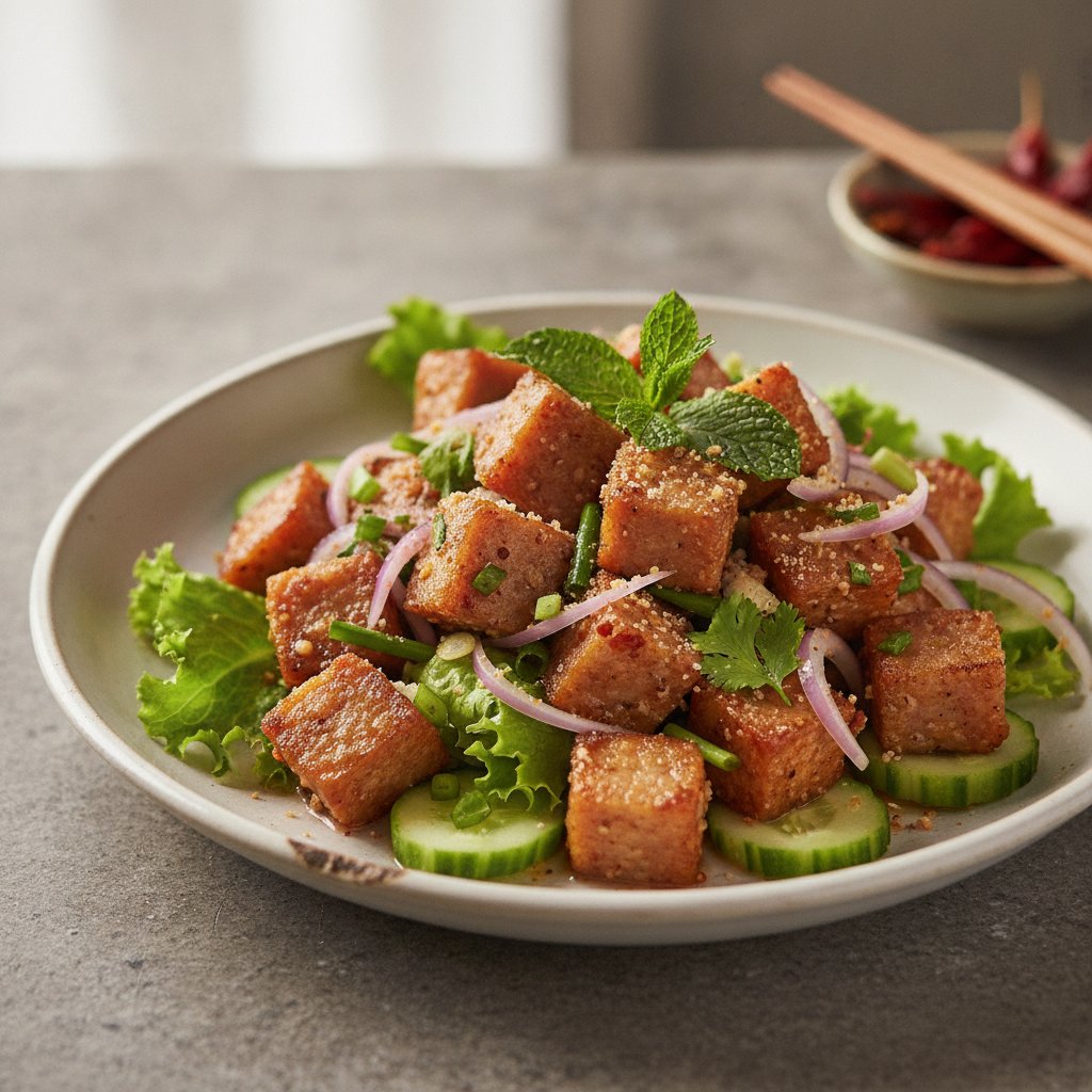 Fermented Pork Sausage Salad