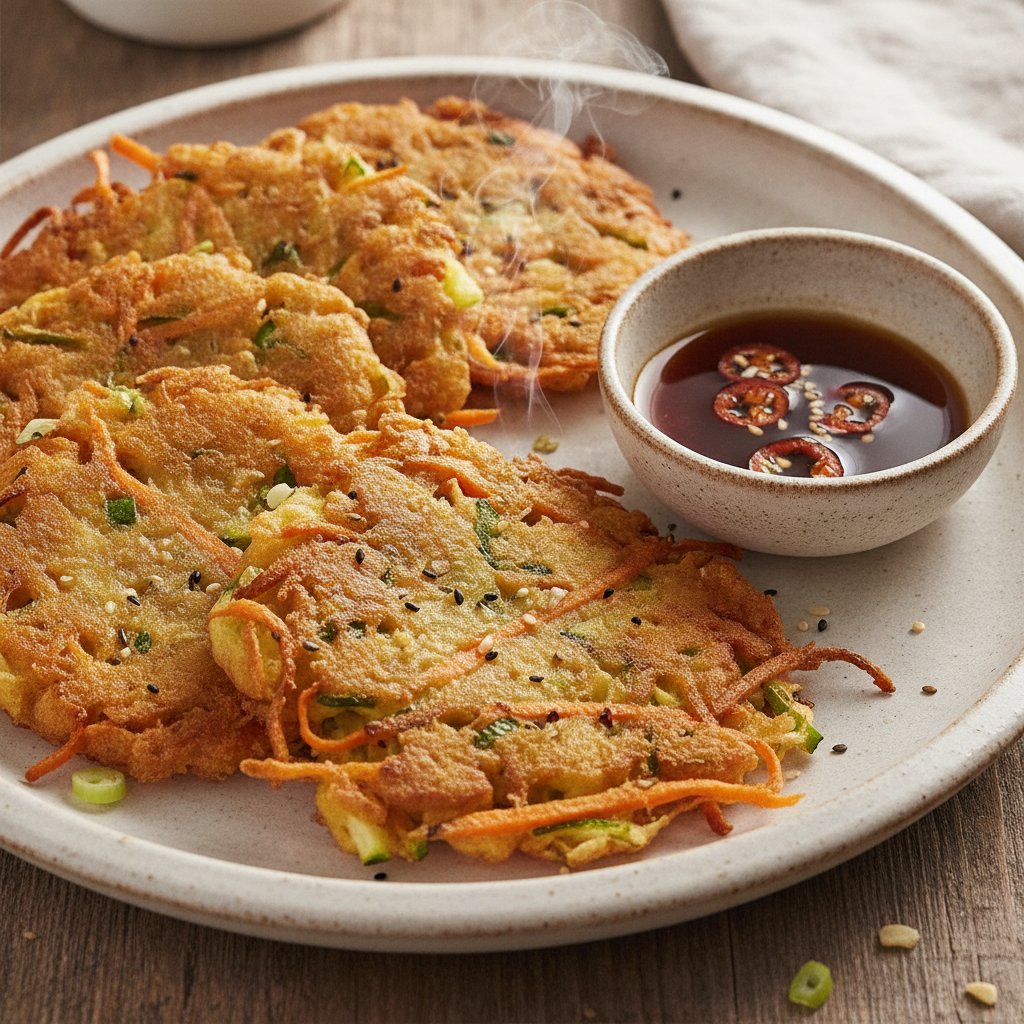 Crispy Vegetable Fritters (Low-Calorie)