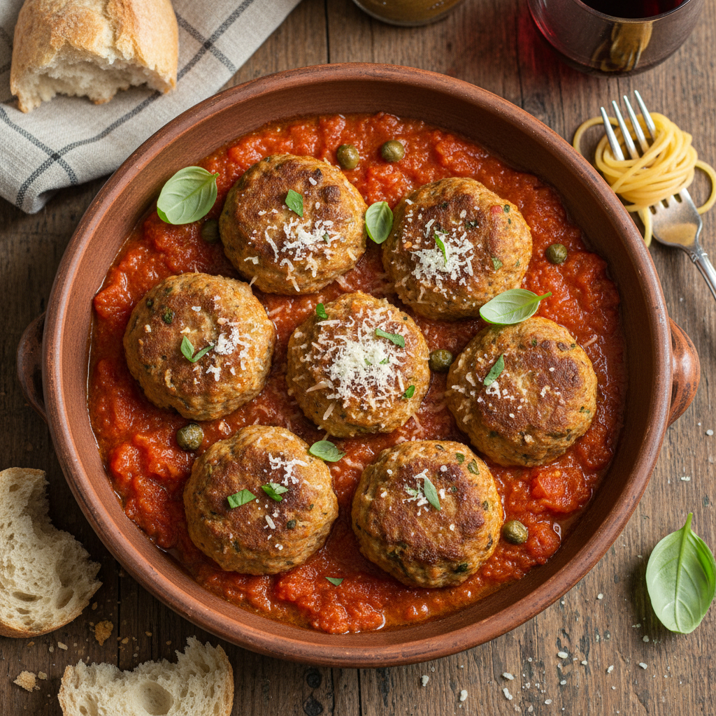 Polpette di Tonno in Salsa di Pomodoro