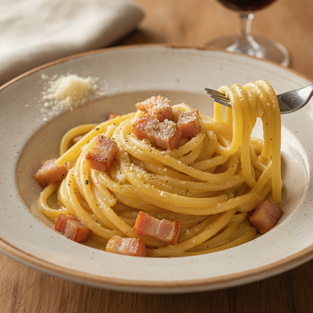 Roman Bacon and Cheese Egg Pasta