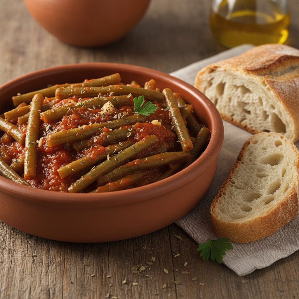 Green Bean Stew with Tomatoes (Low-Chol)