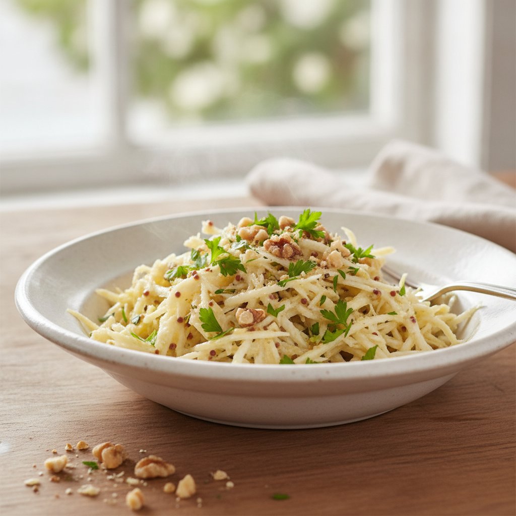 Grated Celery Root Salad (Low-Calorie)