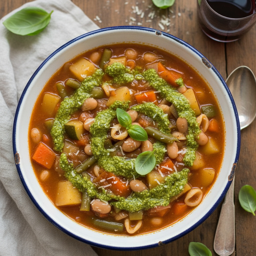 Minestrone alla Genovese con Pesto