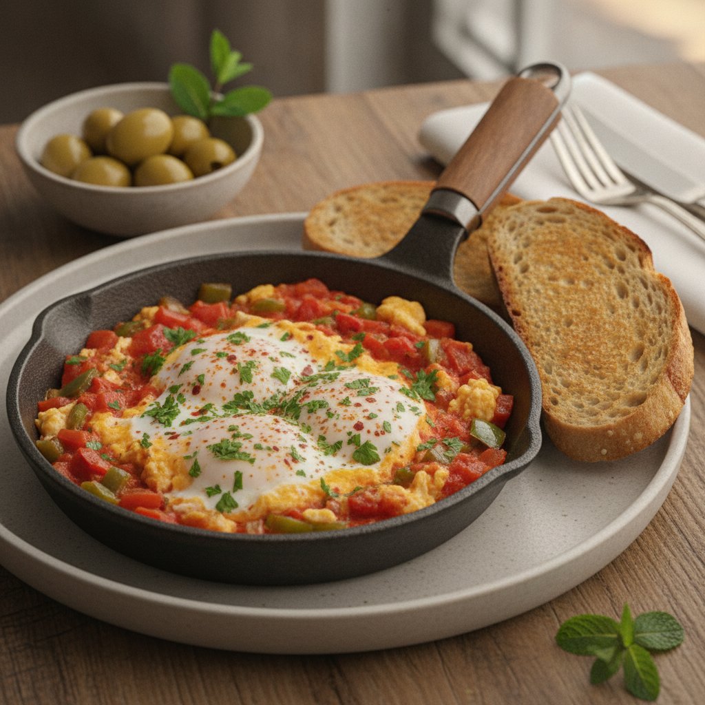 Scrambled Eggs with Tomato and Pepper (Gluten-Free)