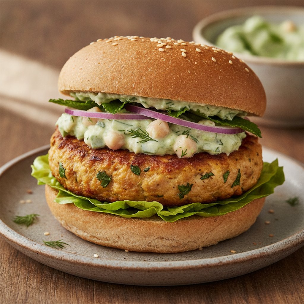 Spiced Chicken Patty Burger (GLP-1)
