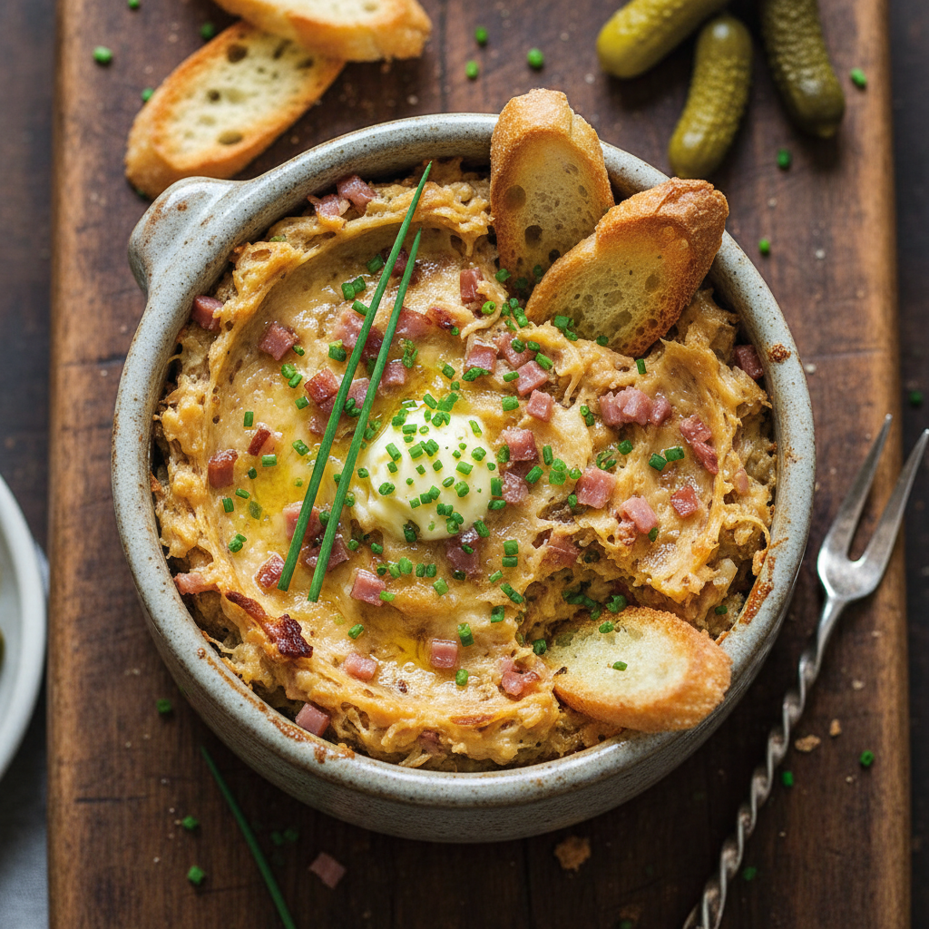 Ham Gruyère Chive Smash Tub