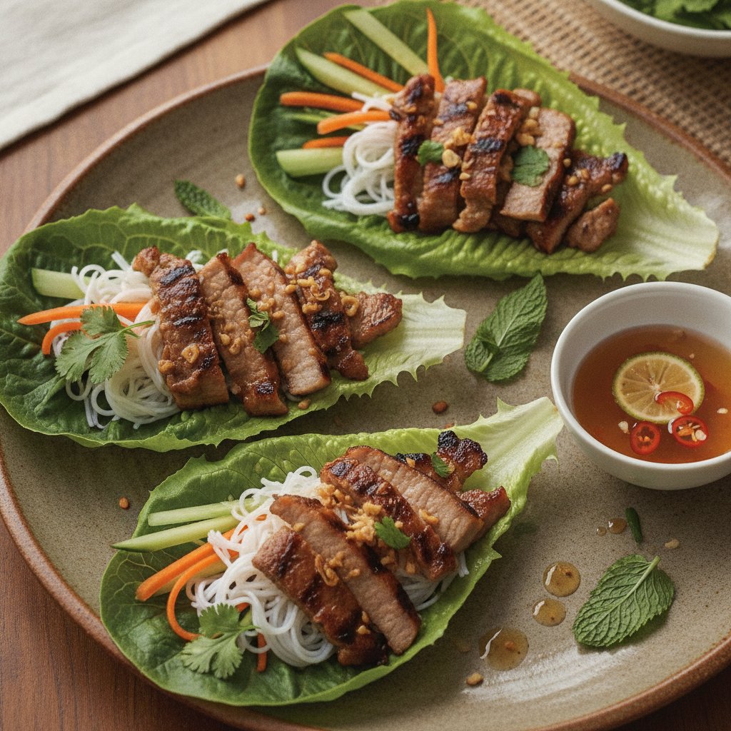 Grilled Pork Lettuce Wraps