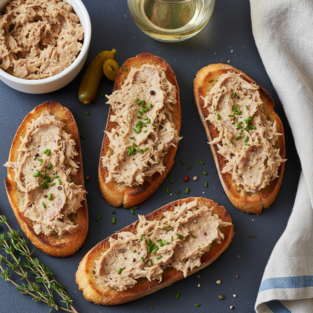 Rillettes du Mans sur Toast