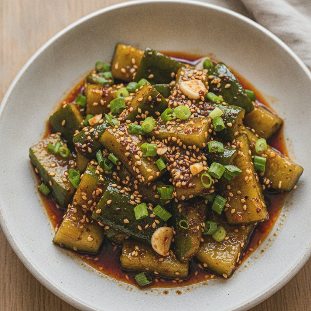 Smashed Cucumber Salad