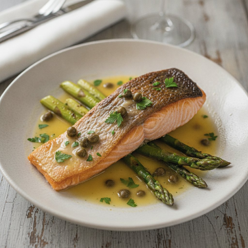 Grilled Salmon with Lemon Butter (Gluten-Free)