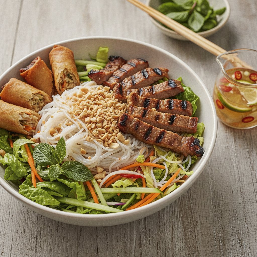 Grilled Pork Noodle Salad