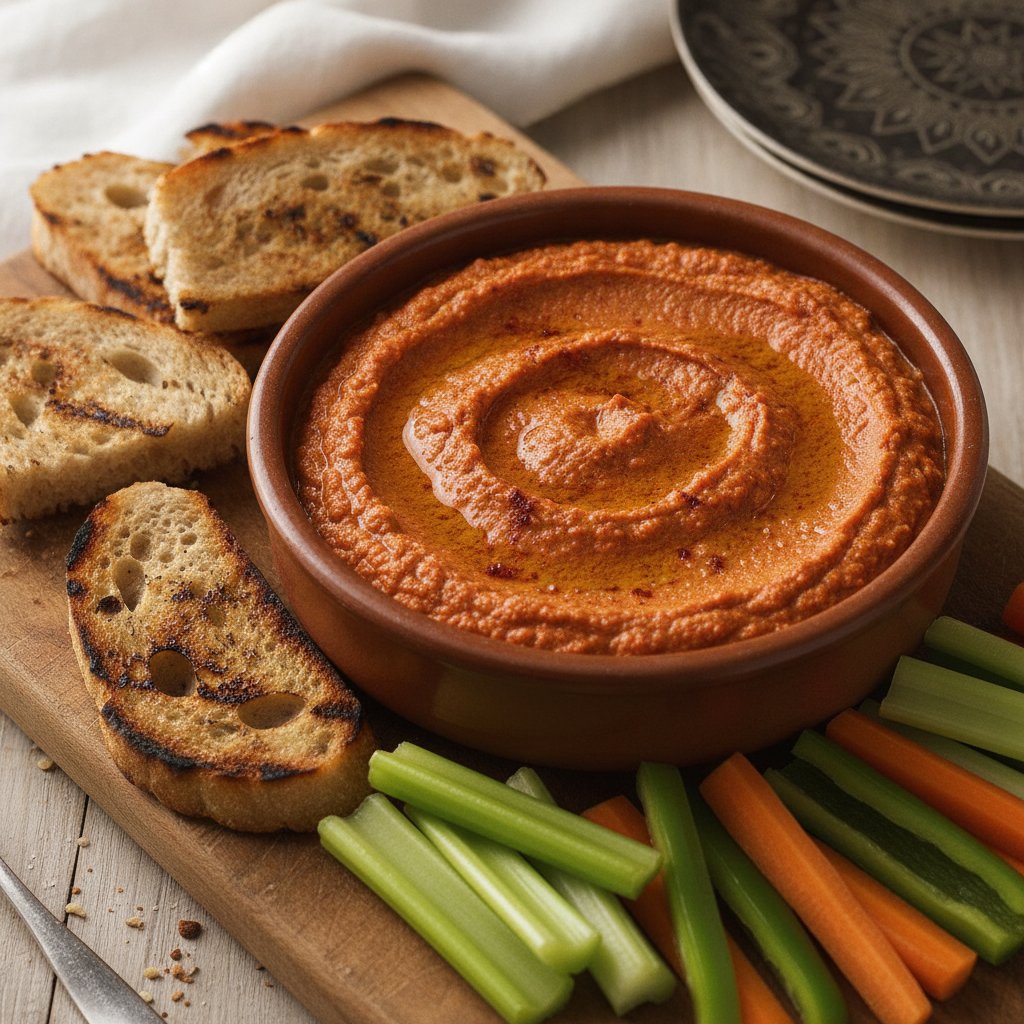 Roasted Red Pepper Nut Dip (Dairy-Free)